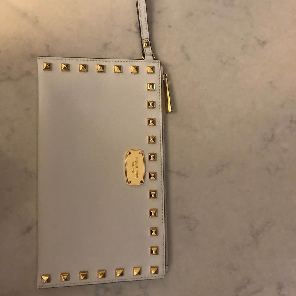 Michael Kors White Wristlet